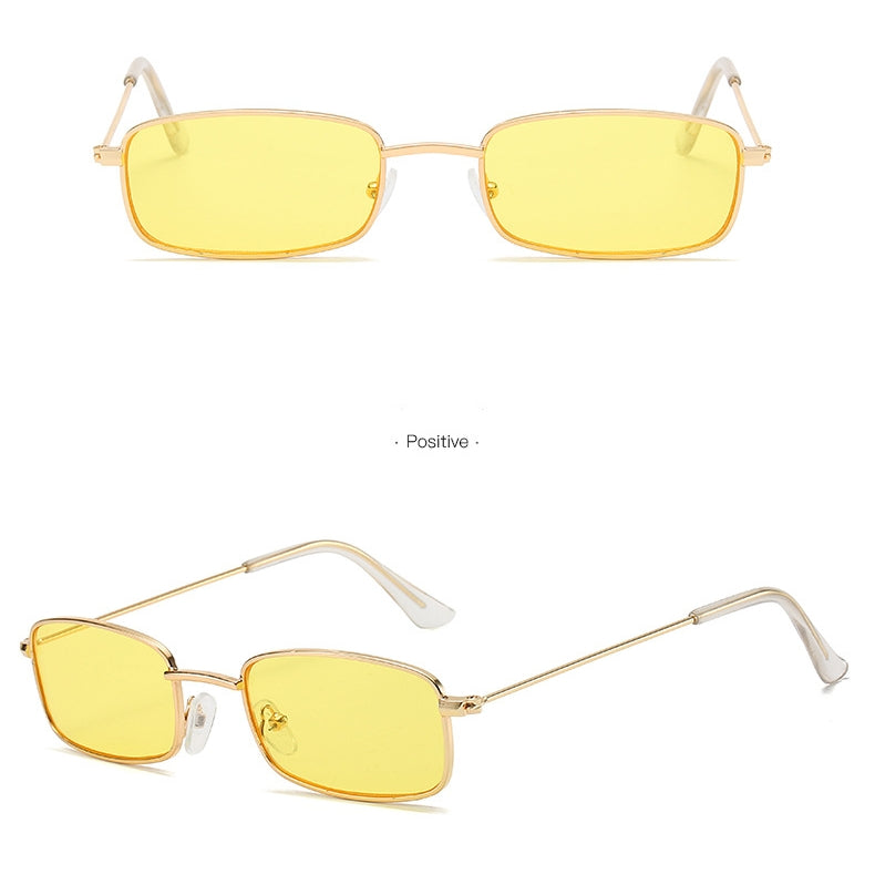 MOYOKA Retro Punk Eye Glasses Unisex Clear Square Sunglasses