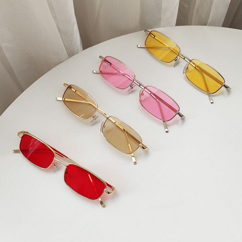 MOYOKA Retro Punk Eye Glasses Unisex Clear Square Sunglasses