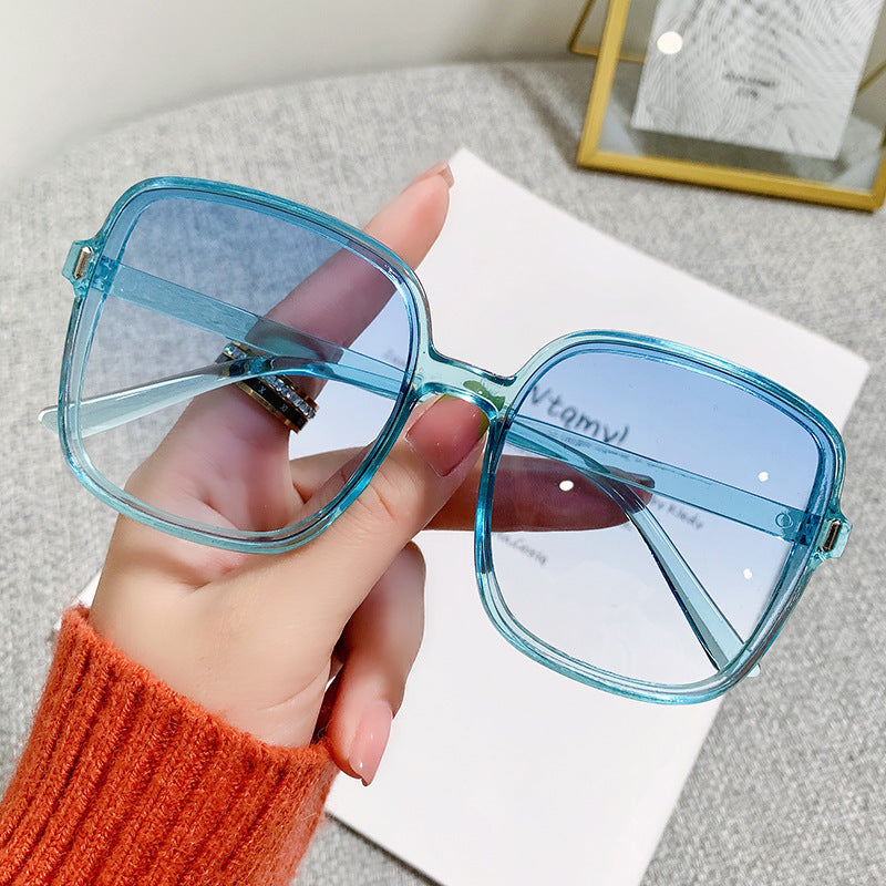 MOYOKA Retro Punk Eye Glasses Unisex Clear Square Sunglasses