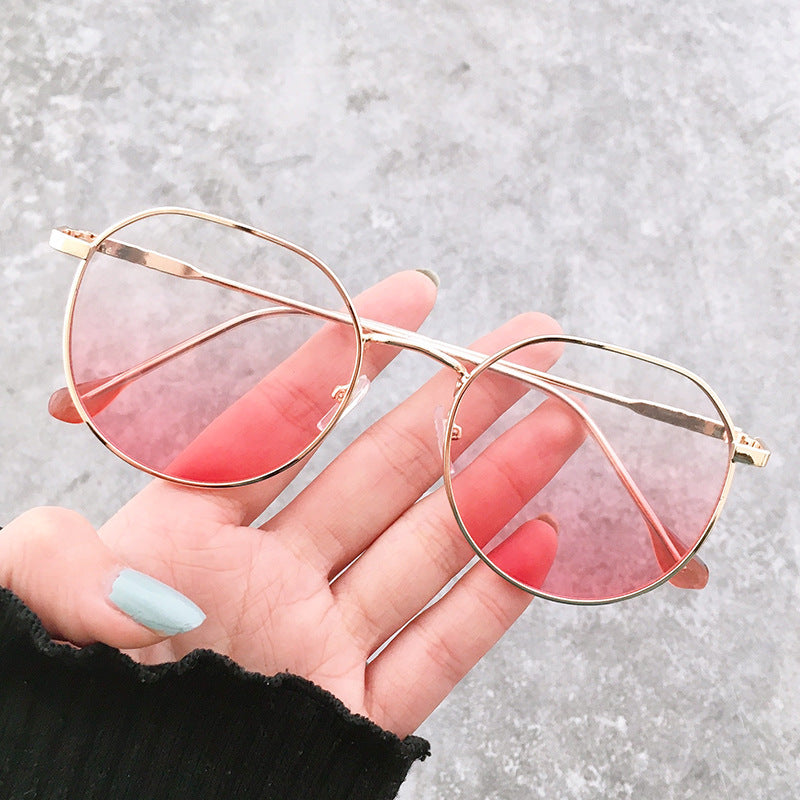 MOYOKA Retro Round Glasses Frame Anti-Blu-Ray Eyewear