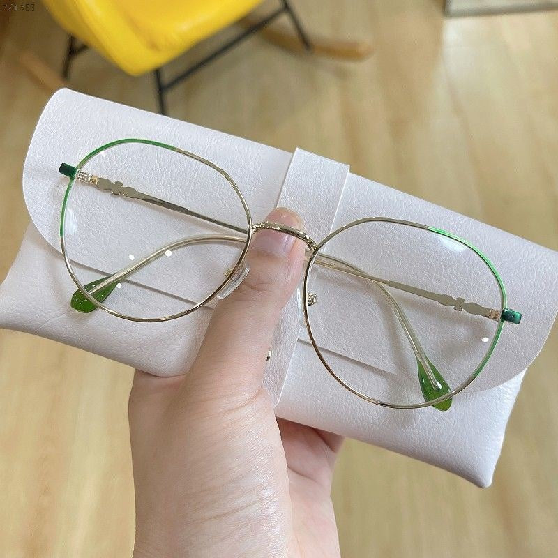 MOYOKA Retro Round Glasses Frame Anti-Blu-Ray Eyewear